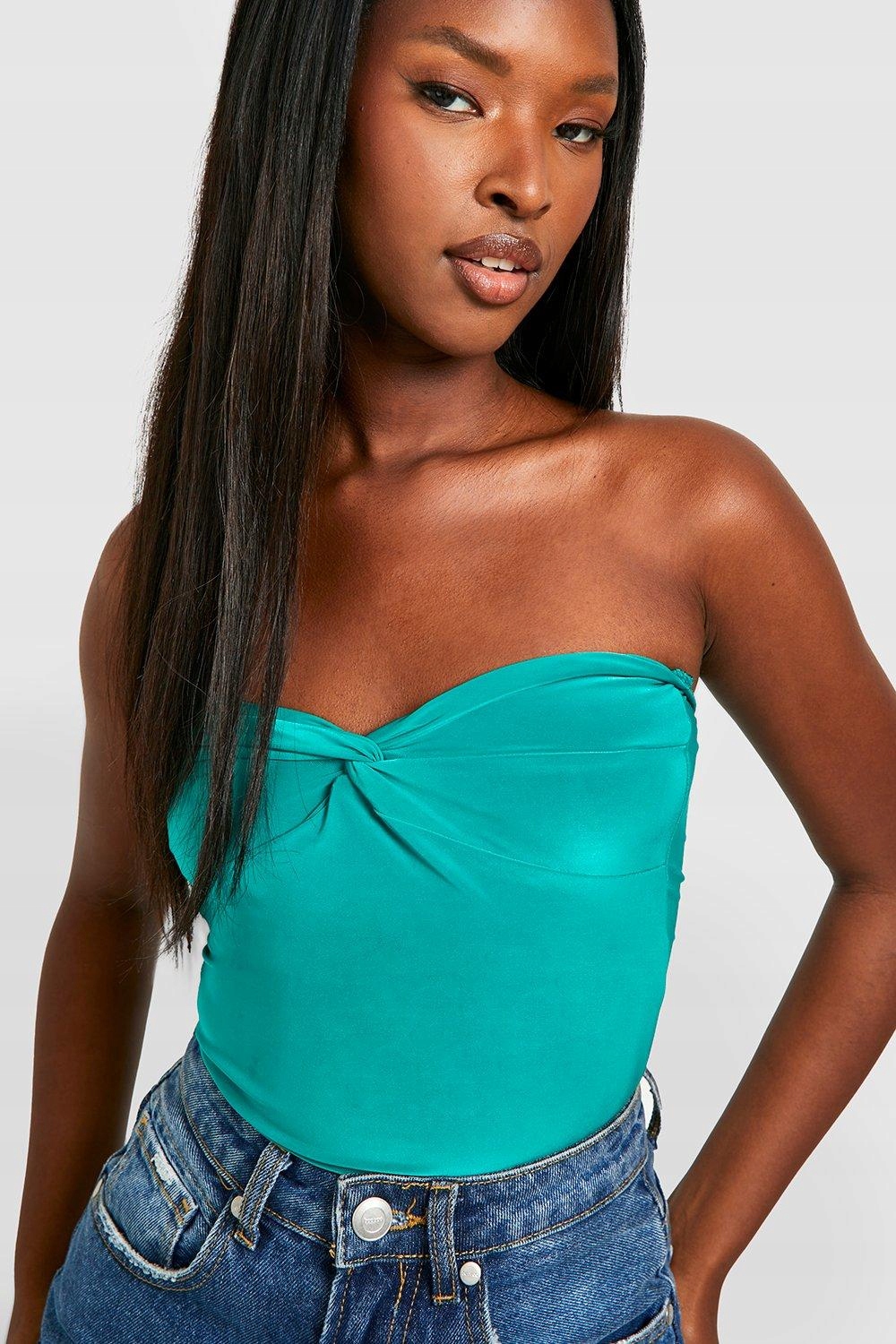 Boohoo Body typu bandeau z węzłem M (38) Rozmiar M (38)