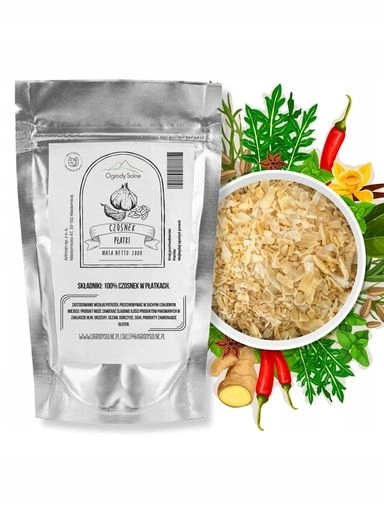 Levně 5 x Ogrody Solne Koření Česnek, vločka 200 g vysoké kvality