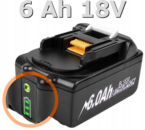 

Bateria Do Makita 6 Ah 18 V BL1830B BL1840 BL1850