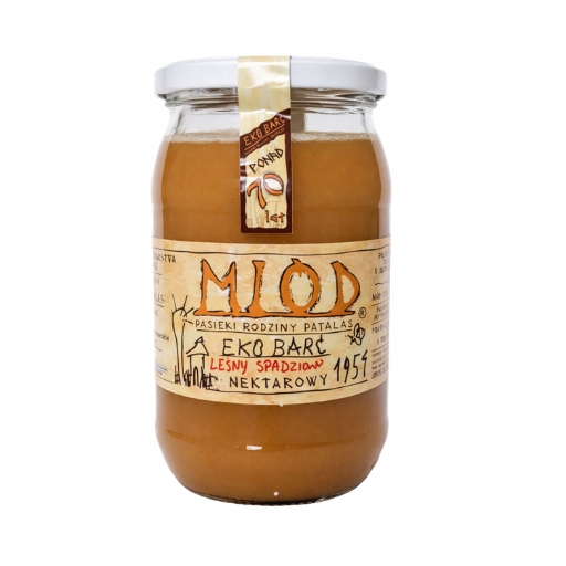Miód leśny spadziowo-nektarowy 1000g Eko-Barć
