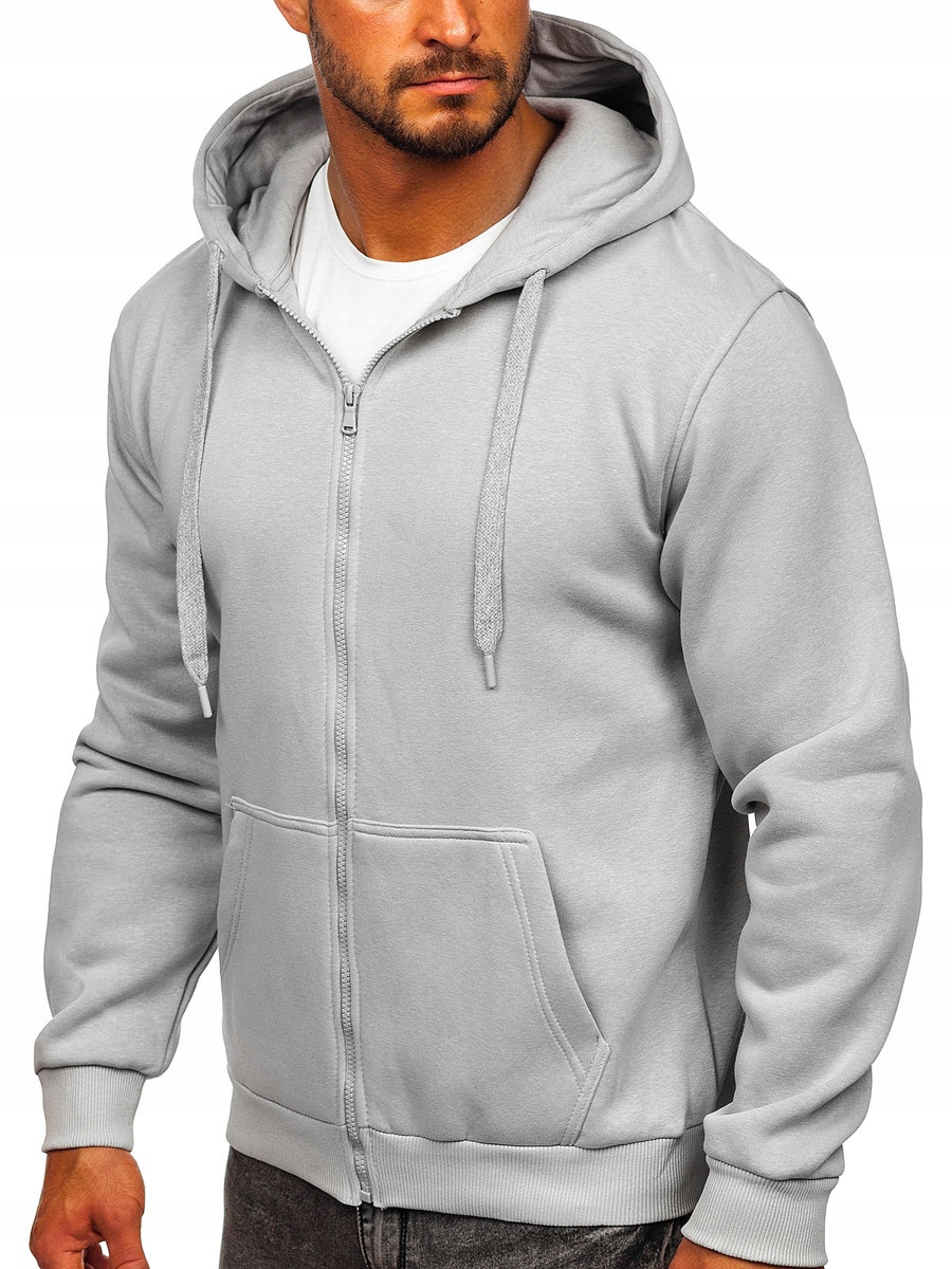 

Bluza Rozpinana Z Kapturem Szara 2008 ROZMIAR_2XL
