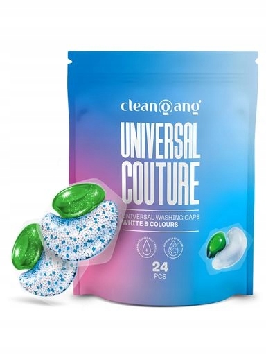 Levně 2x CleanGang Kapsle na praní Univerzální barva bílého gel 24ks