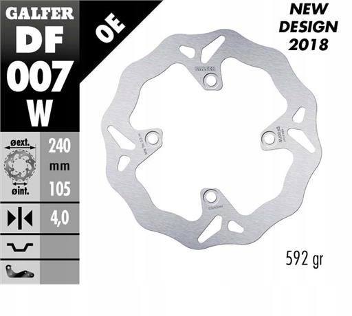Galfer Zadný Brzdový Kotúč Honda XL 600/650/700V Transalp '91-'07 Cb 500