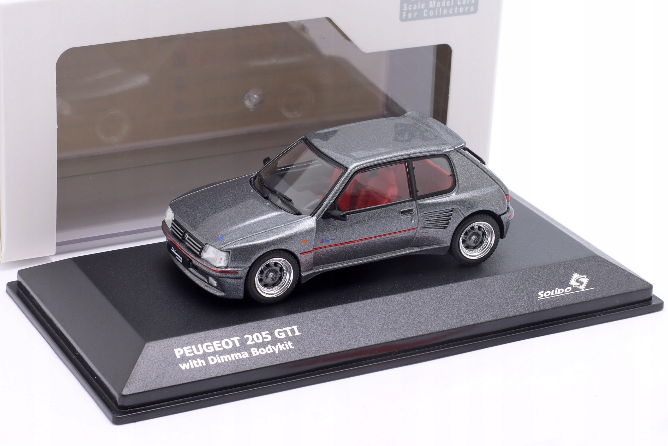 Solido Peugeot 205 Dimma T16 1989 Grey met. 1:43