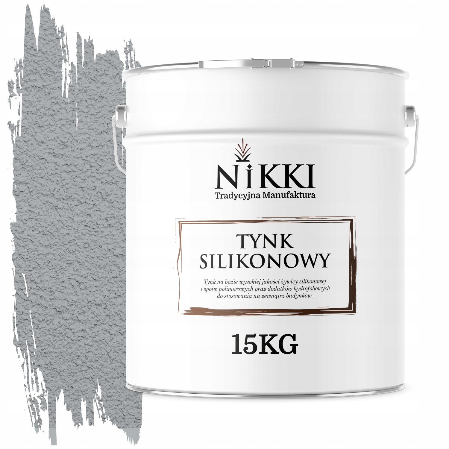 Silikonová Fasádní Omítka Šedomodrá Světlá F253 15KG Granulace 1.0mm