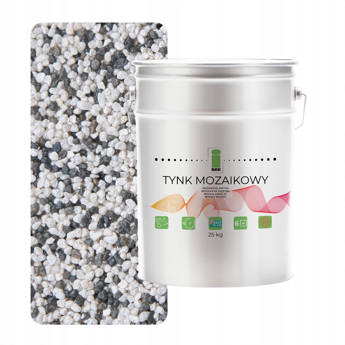 Mozaiková omietka Živý Marmolit Šedá M21 25 kg Mrazuvzdorná Premium