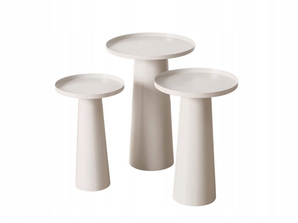 Kavové stolíky Jacky, okrúhle, 3 kusy