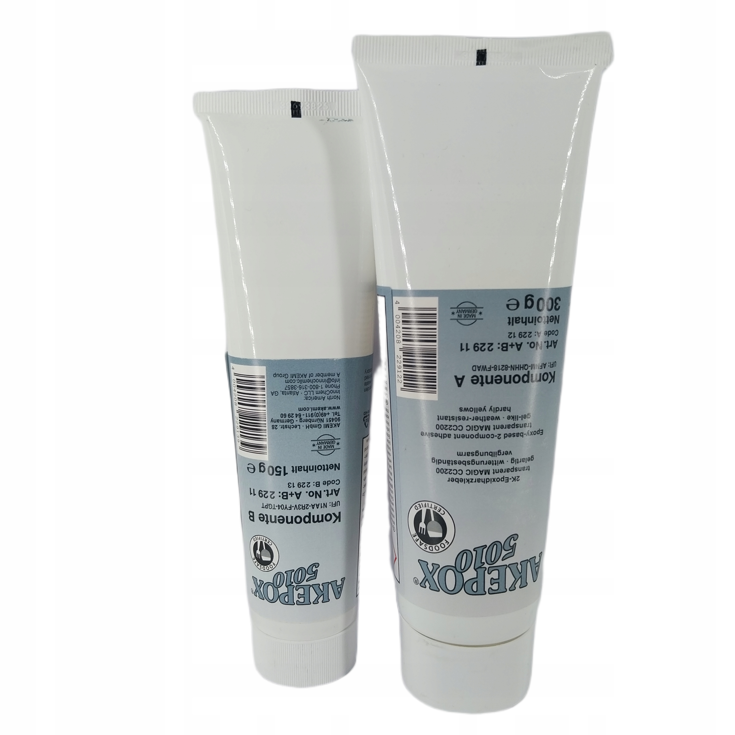 Lepidlo na kámen, žulu a mramor Akemi Akepox 5010 světle šedé (450 g)