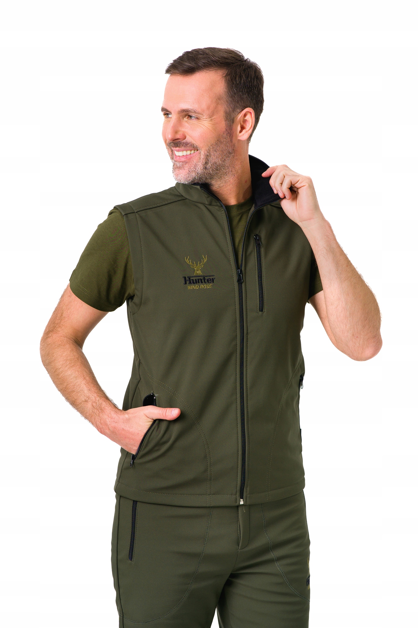 KAMIZELKA SOFTSHELL GARBINO HUNTER ZIELEŃ -XXL Kolekcja GARBINO SOFTSHELL HUNTER