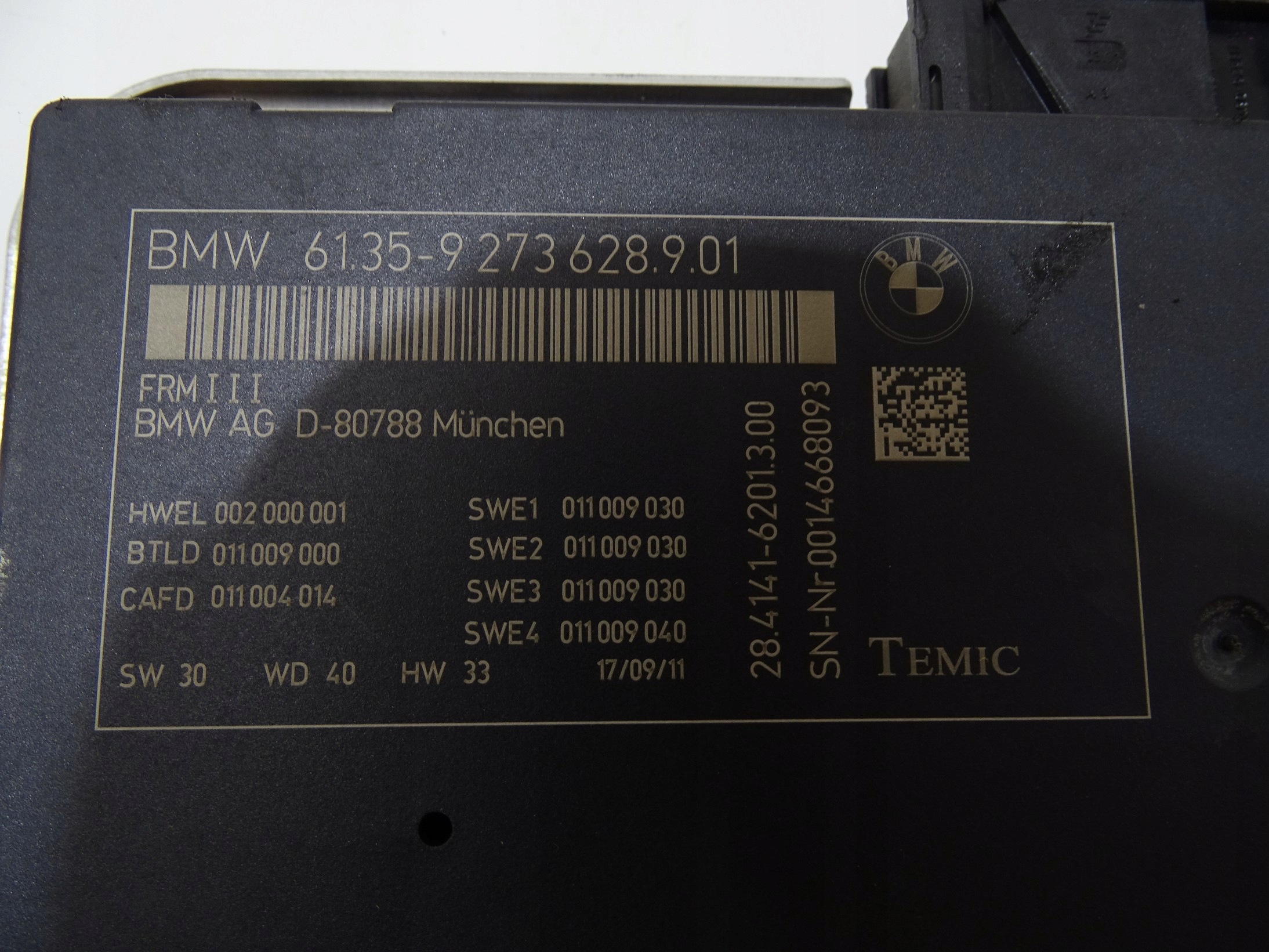 modulo luci BMW F10 F11 9273628