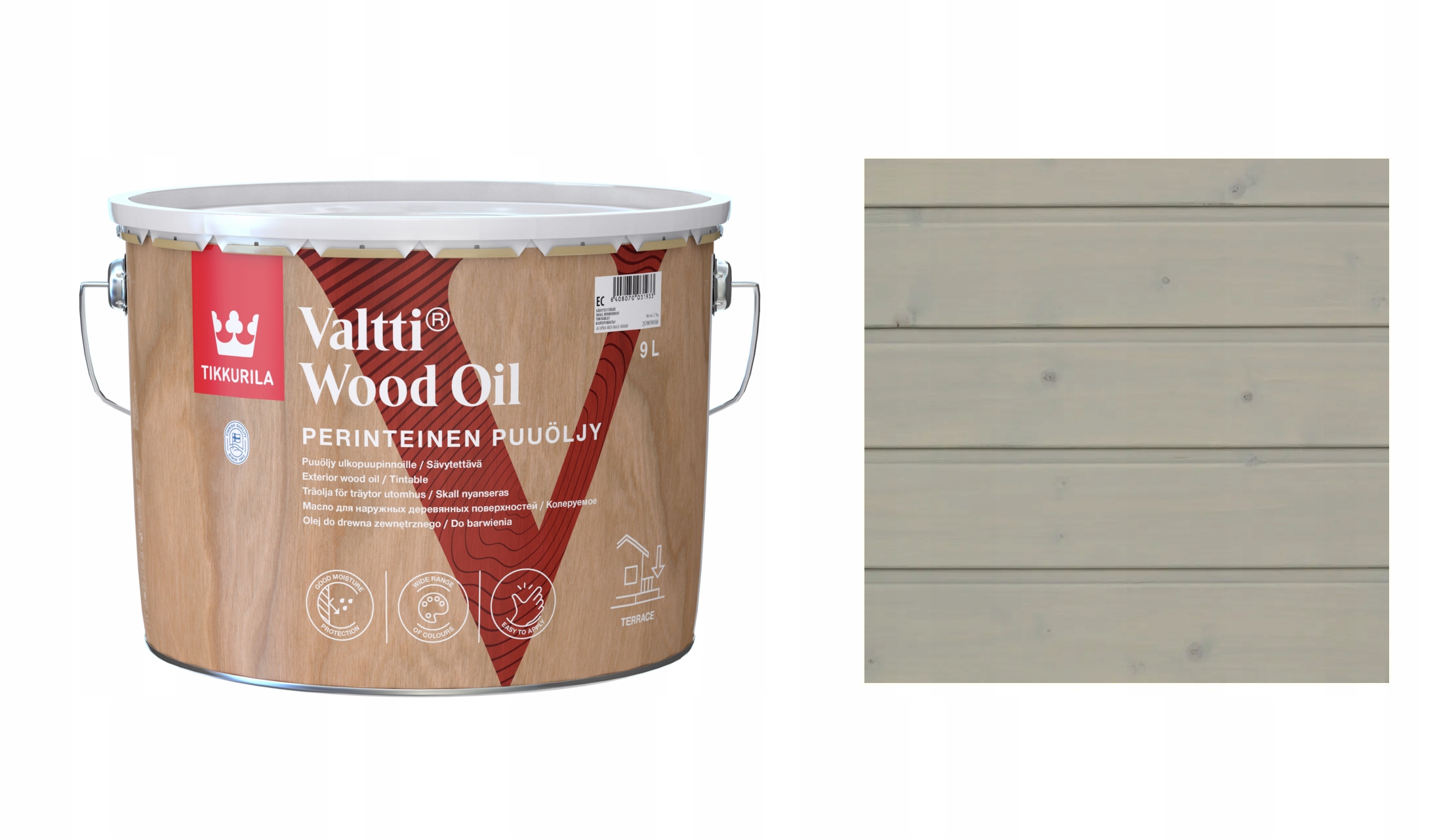 Tikkurila Valtti Wood Oil 9L 205A Frost Olej Rozpuszczalnikowy
