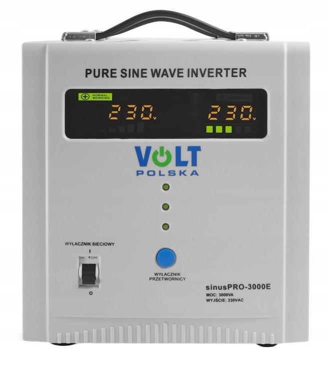 ДБЖ FULL SINUS PRO 3000E 3000VA 48V 2100W ФІКСОВАНА ФАЗА Виробник Volt Polska