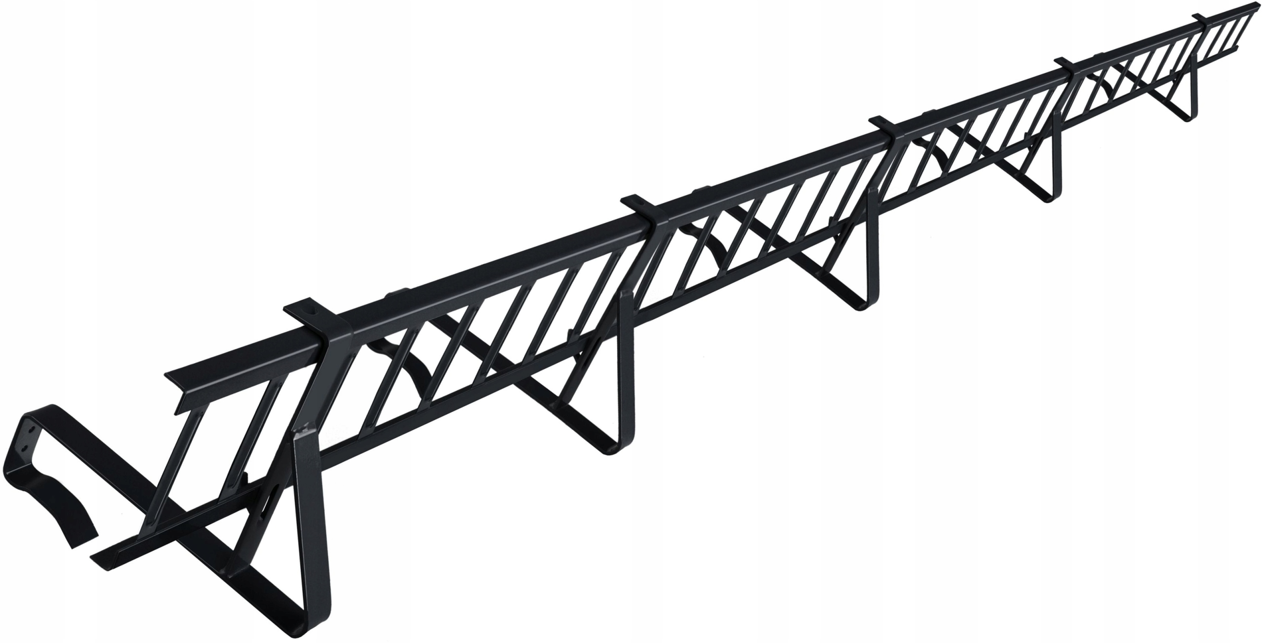 Płotek śniegowy 300cm/15cm 5 uchwytów do dachówek Antracyt Ral 7016