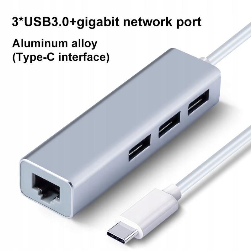 USB HUB Type C to Adapter RJ45 Dongle HUB Sklep, Opinie
