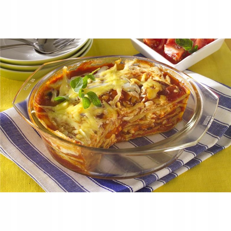 NACZYNIE ŻAROODPORNE SIMAX OKRĄGŁE POKRYWKĄ 1,4 L Materiał szkło