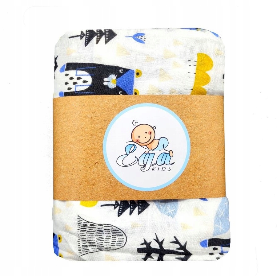 

Ega Duża Pielucha Bambusowa Otulacz Kocyk 120x120