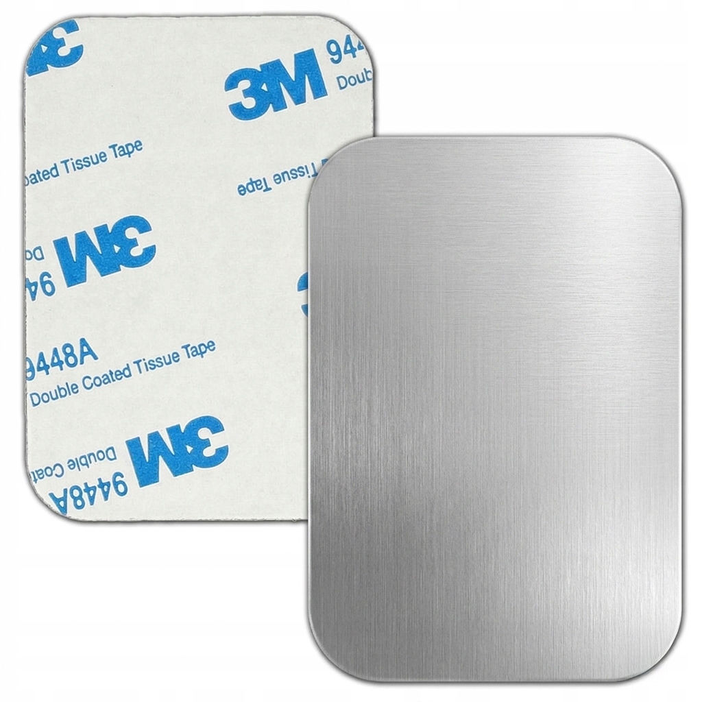 Blaszka do Uchwytu Magnetycznego z Mocną Taśmą 3M Prostokąt XL 45mm x 65mm