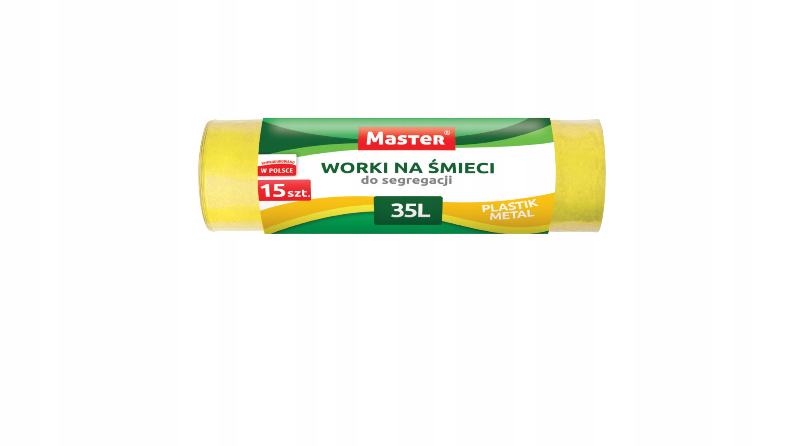 Levně 17X Master Pytle na odpadky žluté 35 l, A'15 Ldpe S221