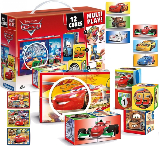 

Puzzle Klocki Obrazkowe Cars Auta 12 El Clementoni