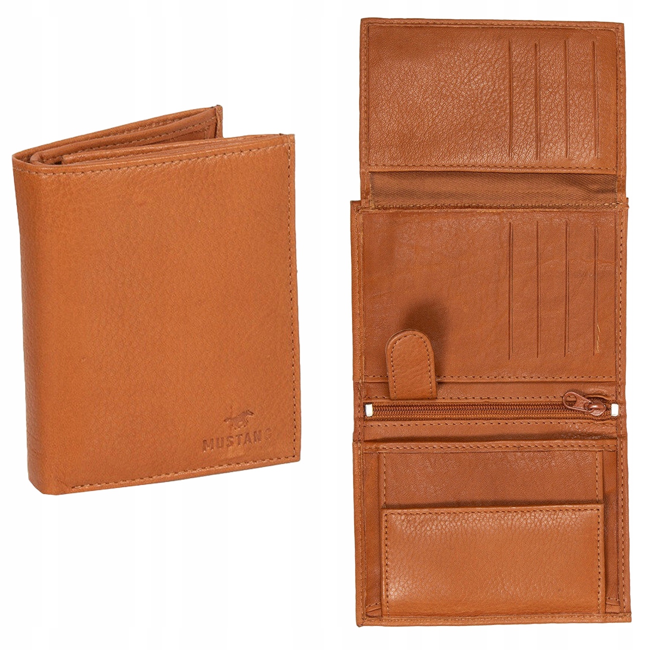 Pánská peněženka Mustang Kožená Horizontální Stylová Klasická Dárková