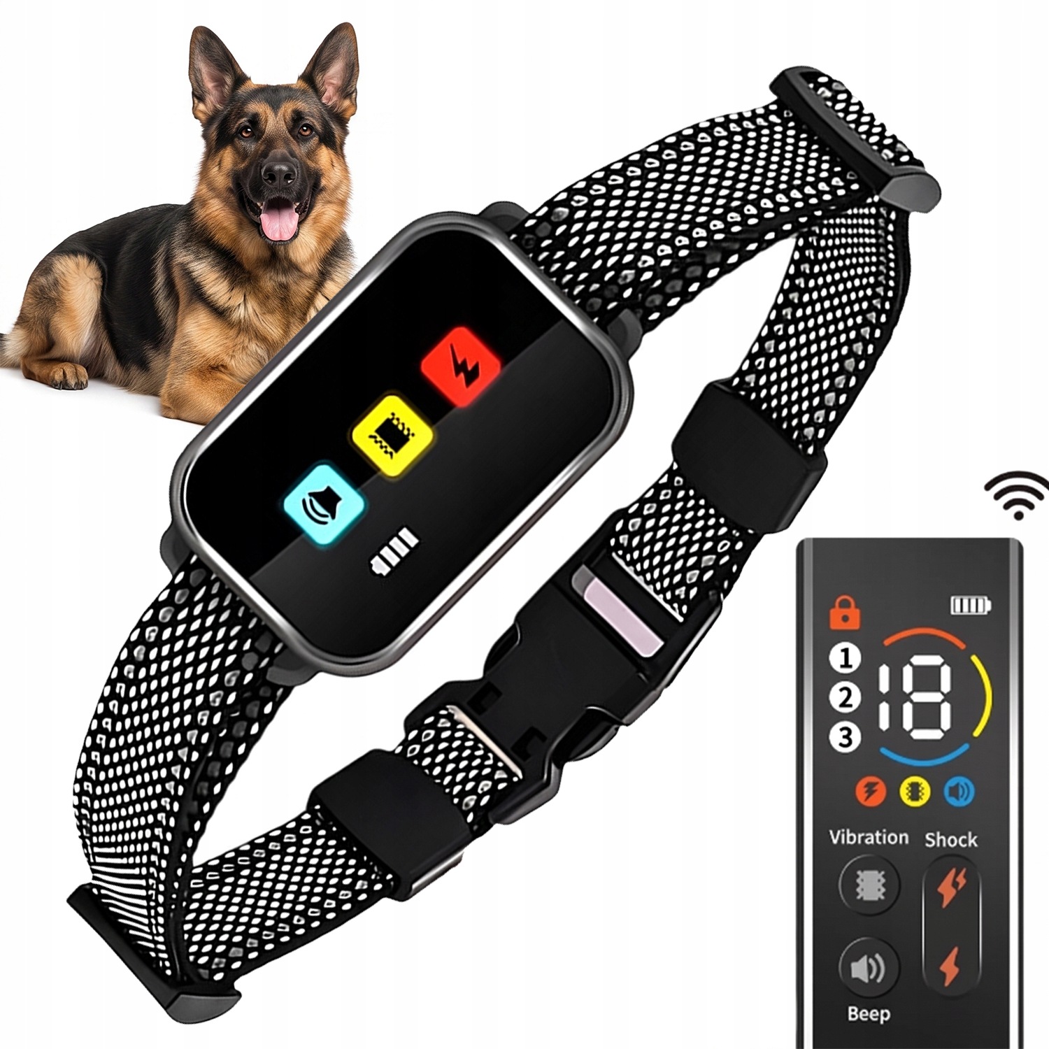 Elektrický Obojek Pro Psa Poslušnost Výcvik IP67 Usb-c Velký Malý