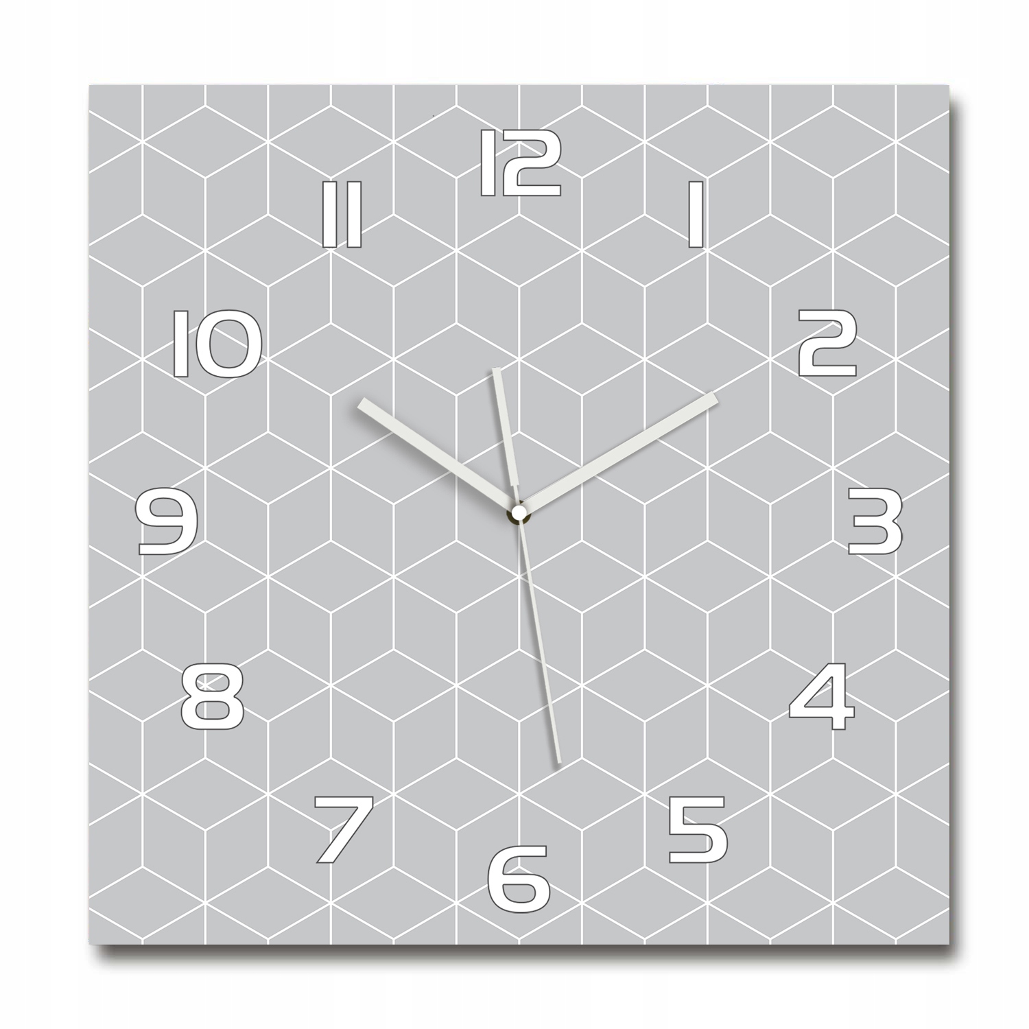 

Duży szklany zegar ścienny Geometryczne tło 60x60