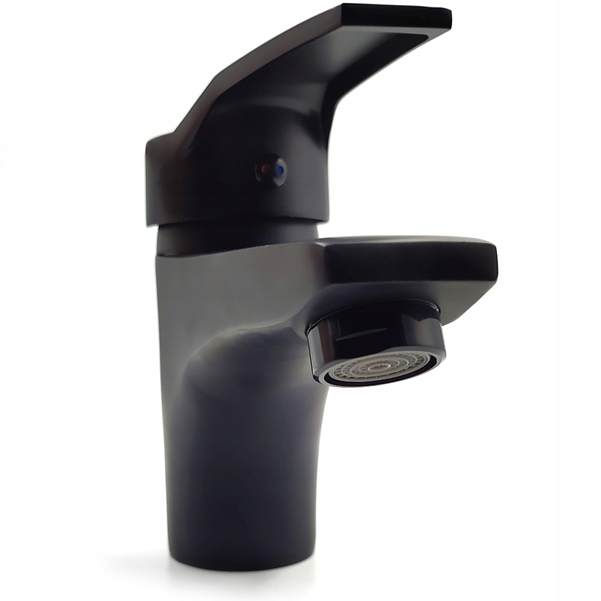 BATERIA ŁAZIENKOWA UMYWALKOWA KRAN DO UMYWALKI STOJĄCA CZARNA STAŁA CUBE Marka Unitec