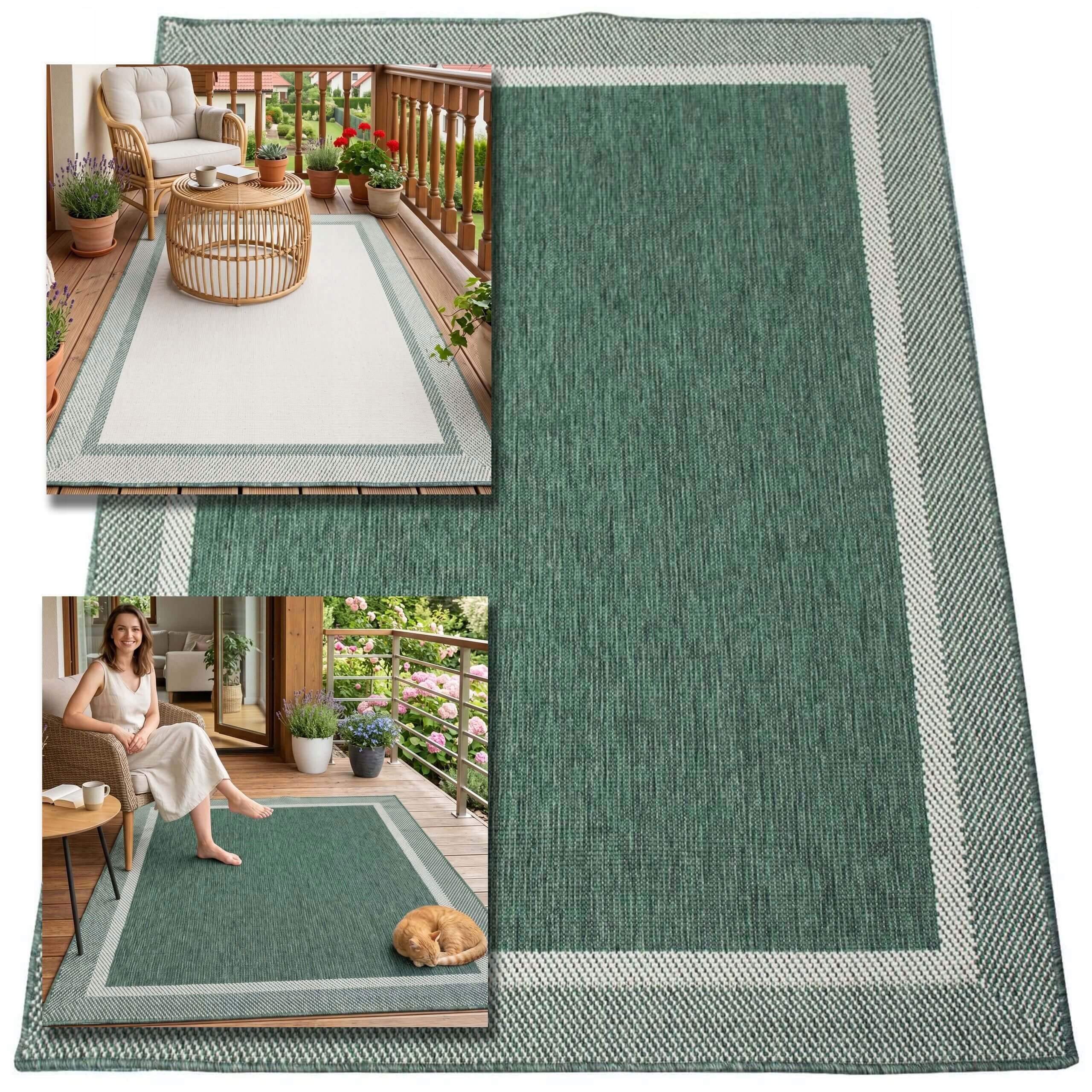 Vonkajší Terasový Koberec 160X230 Vodotesný Do Záhrady Na Terasu, Balkón, Rohož