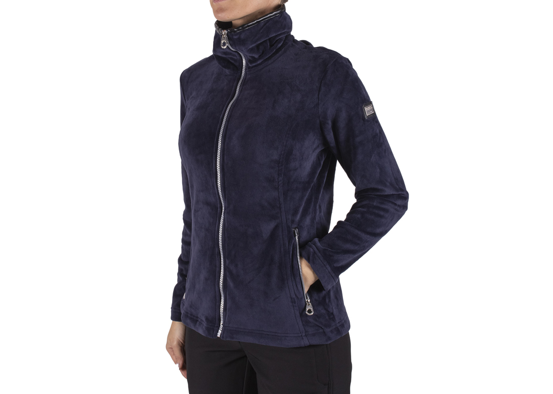 Welurowa bluza damska Rozpinana Polar XL