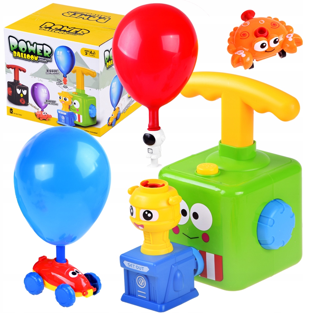 

Balonowa wyrzutnia samochodów pompka Autko ZA3730