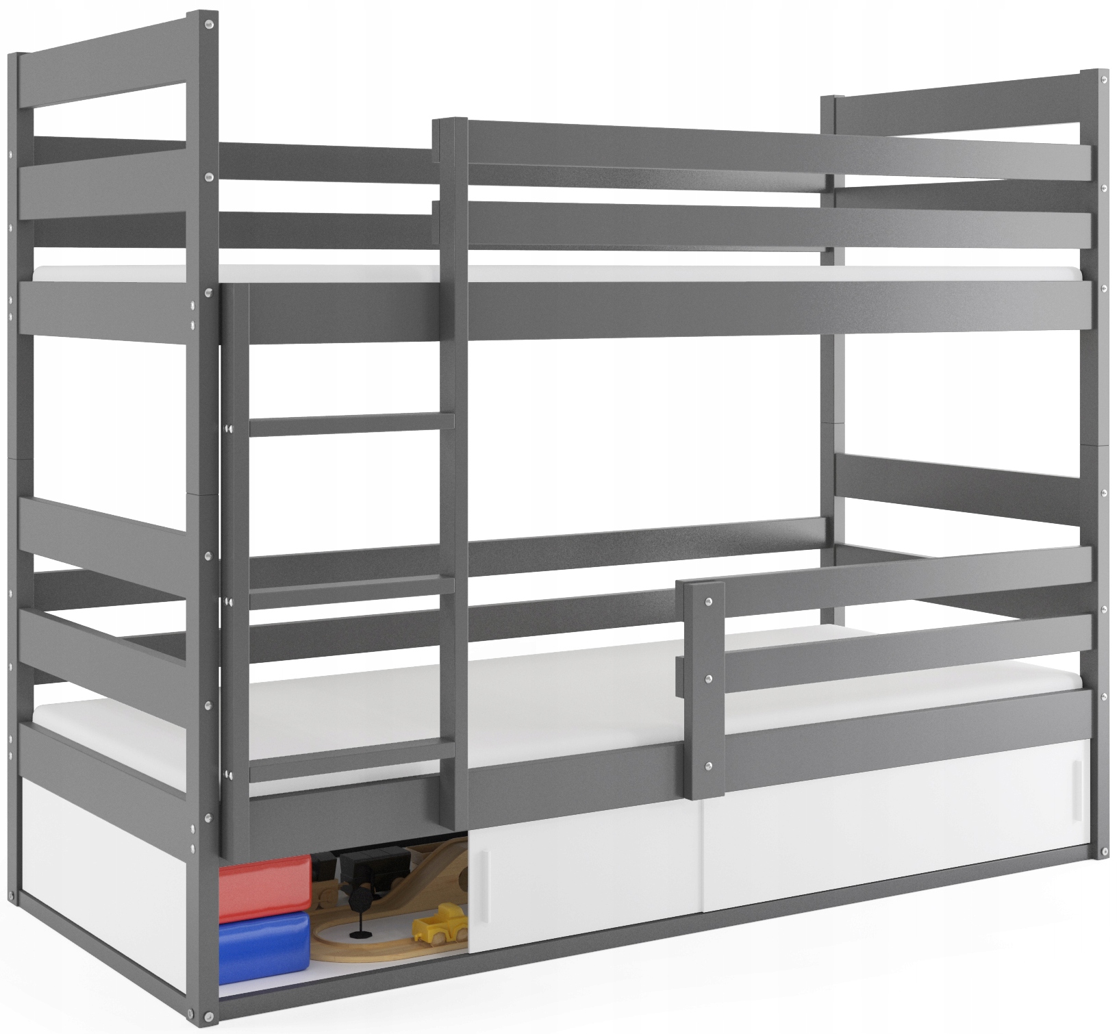 

Łóżko piętrowe dla dzieci Eryk1 Stelaż Materac