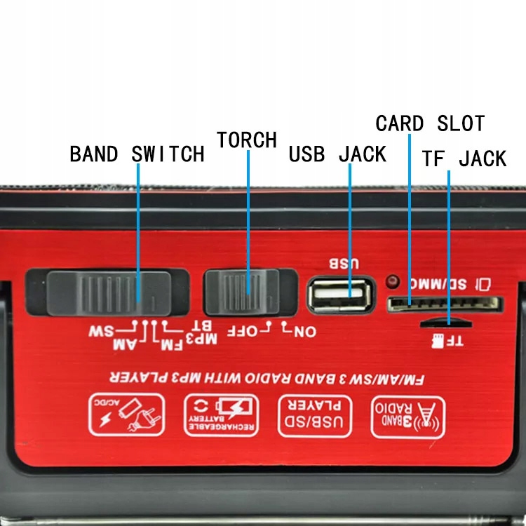 RADIO BUDOWLANE DOMOWE LATARKA BLUETOOTH USB SD Radio AM FM SW