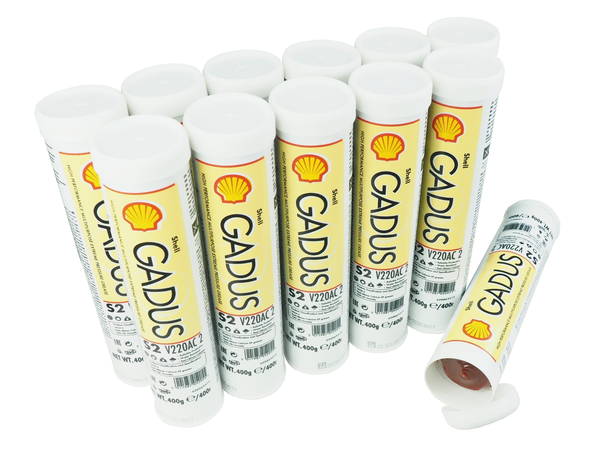 Shell Gadus S2 V220 Ac 2 Czerwony litowowapniowy wodoodporny 400g x 12szt .