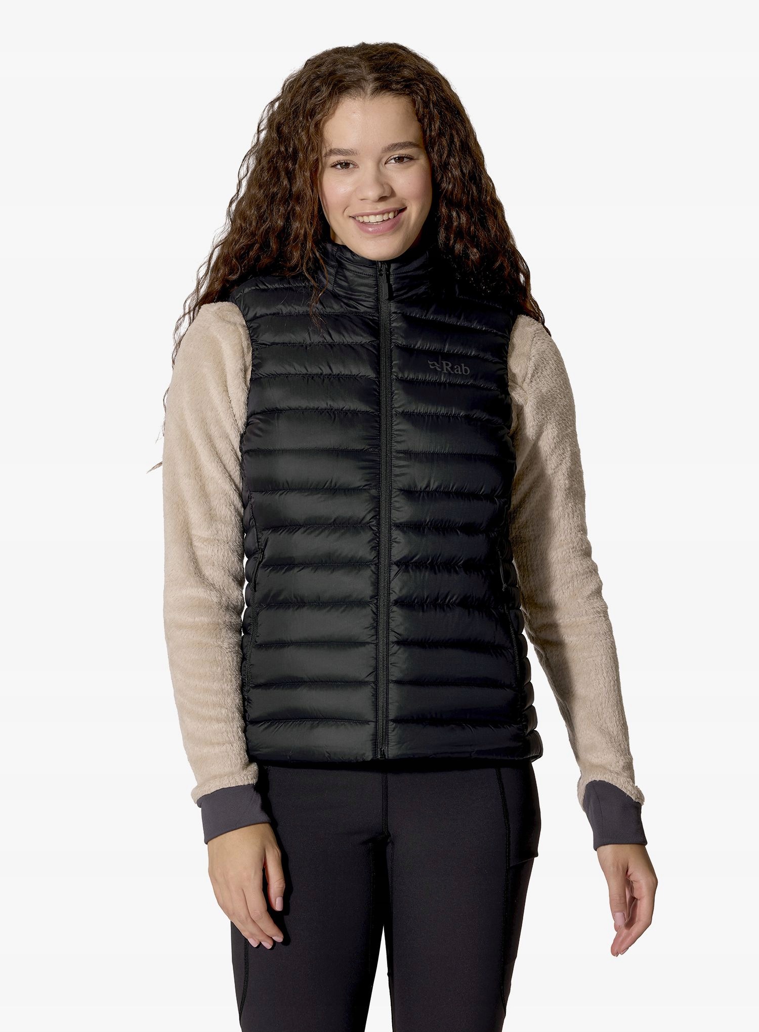 Dámská péřová vesta Rab Microlight Vest blk/blk 10 (s)