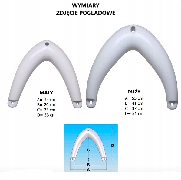 ODBIJACZ JACHTOWY DZIOBOWY DUŻY - NIEBIESKI Marka Majoni