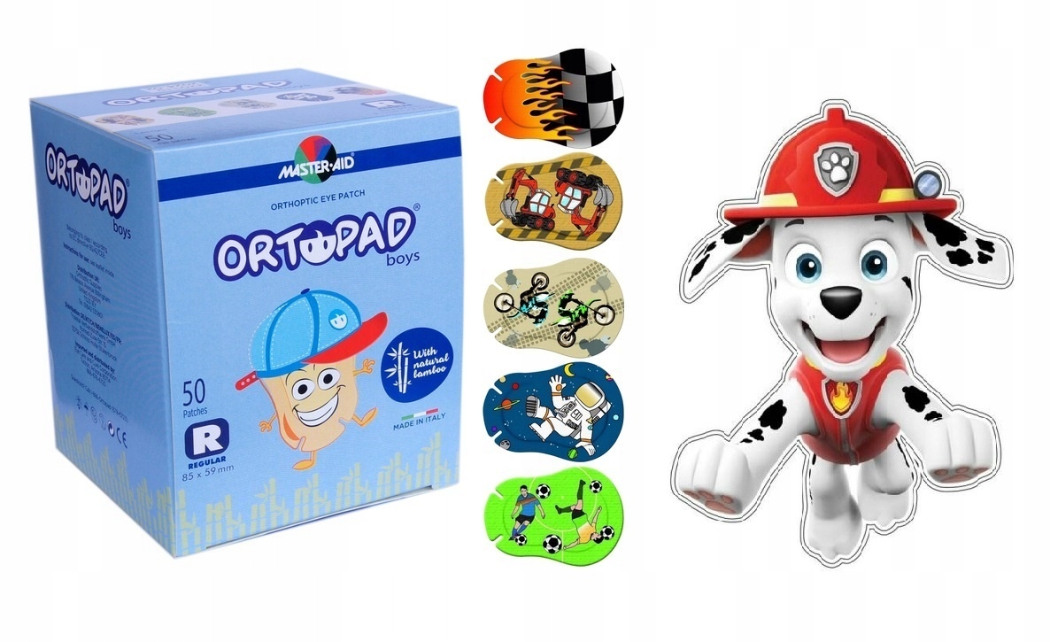 

Ortopad Duży Wzór Boy Regular Plaster Na Oko