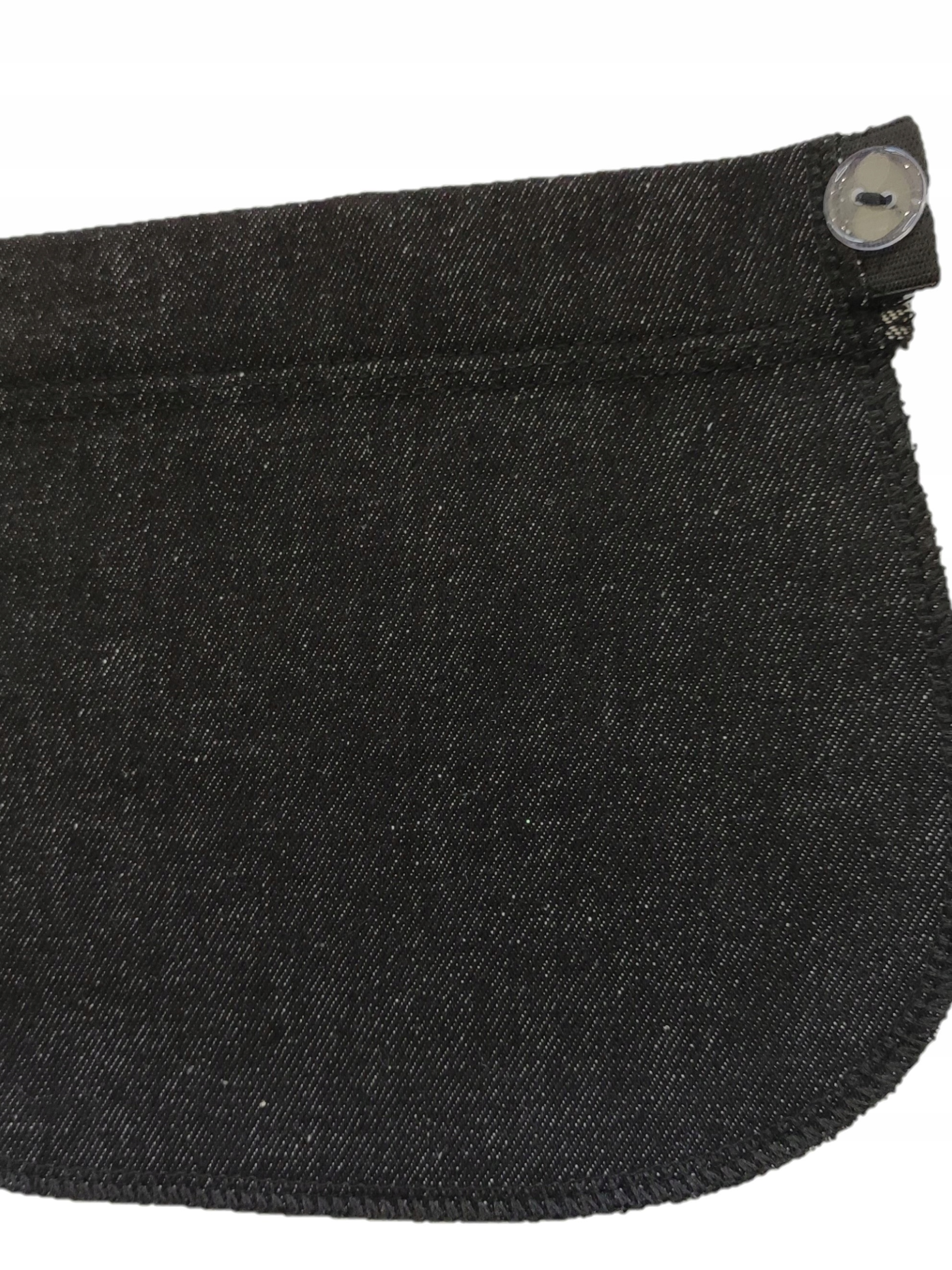 Ciążowa przedłużka pasa do spodni Czarna Jeansowa Model C010