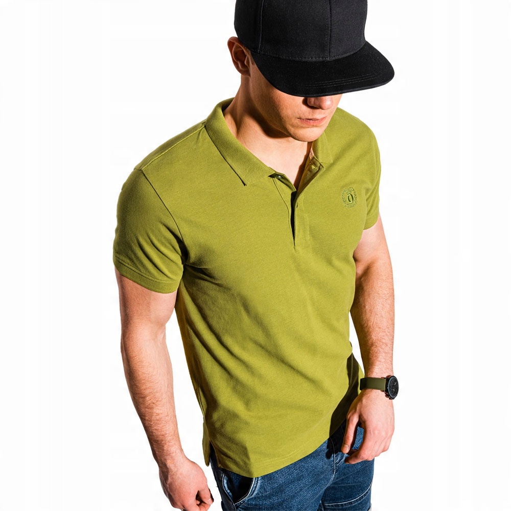 

Koszulka męska polo klasyczna S1374 zielona XL