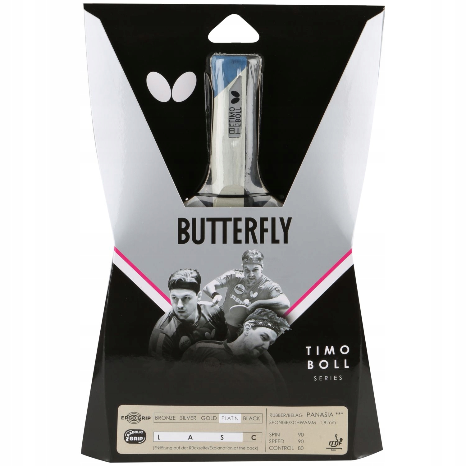 Rakietka Paletka do Tenisa Stołowego Ping Ponga Butterfly Timo Boll Platin