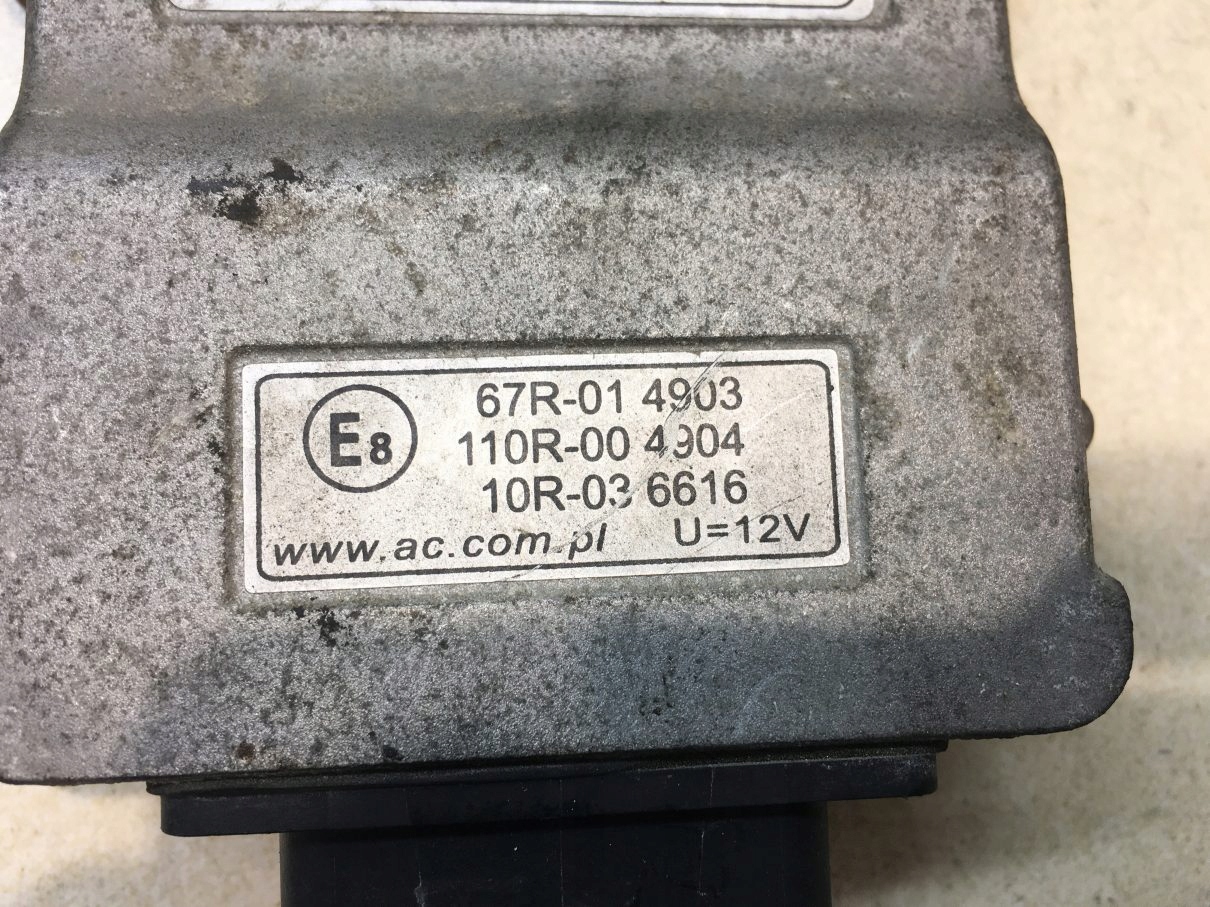 control unit LPG 307 1.6 16V 67R014903 110R004904