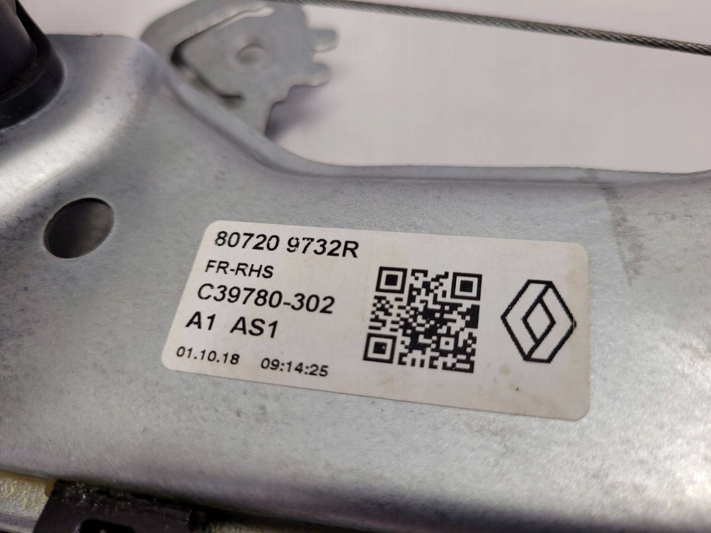 window regulator electrical front right side Renault Kadjar 2018