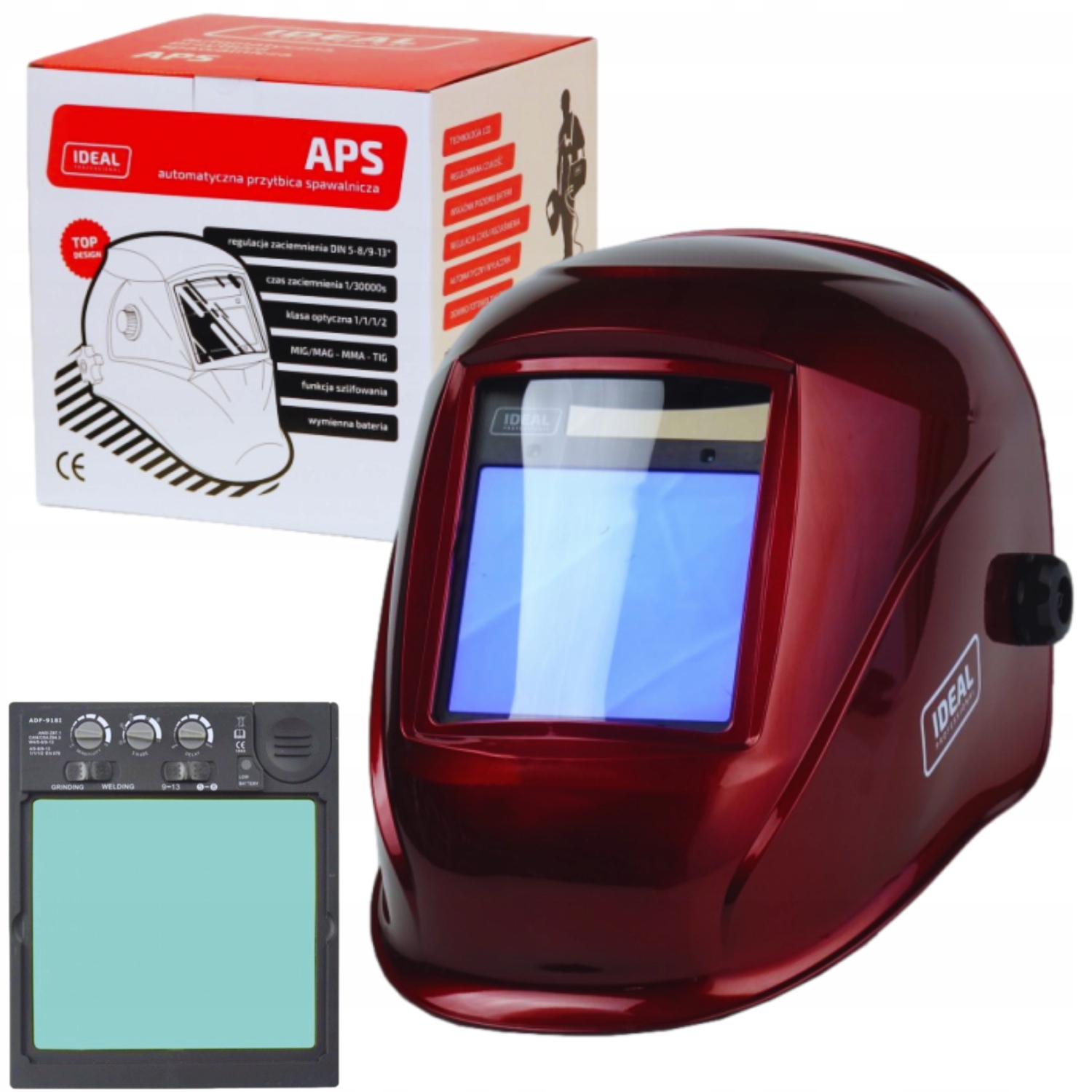 IDEAL PRZYŁBICA AUTOMATYCZNA APS-958I RED