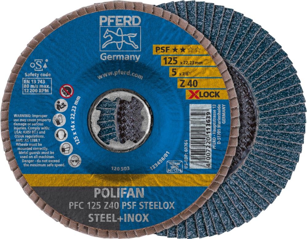 PFERD PFC 125 Z 40 PSF STEELOX/X-LOCK