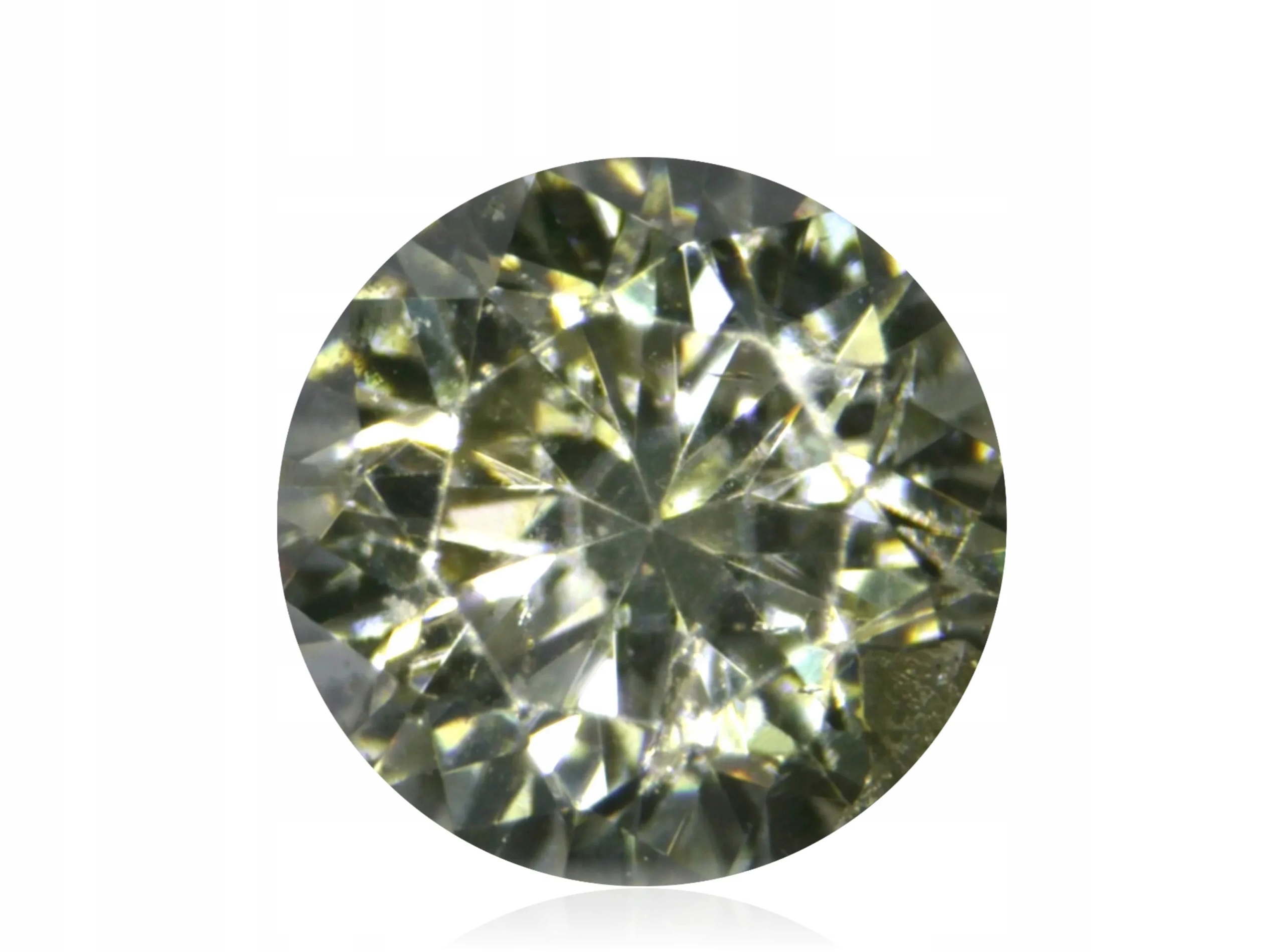 Přírodní Diamant 0.03ct Zelený Briliant SI2 eCertifikát Wbd