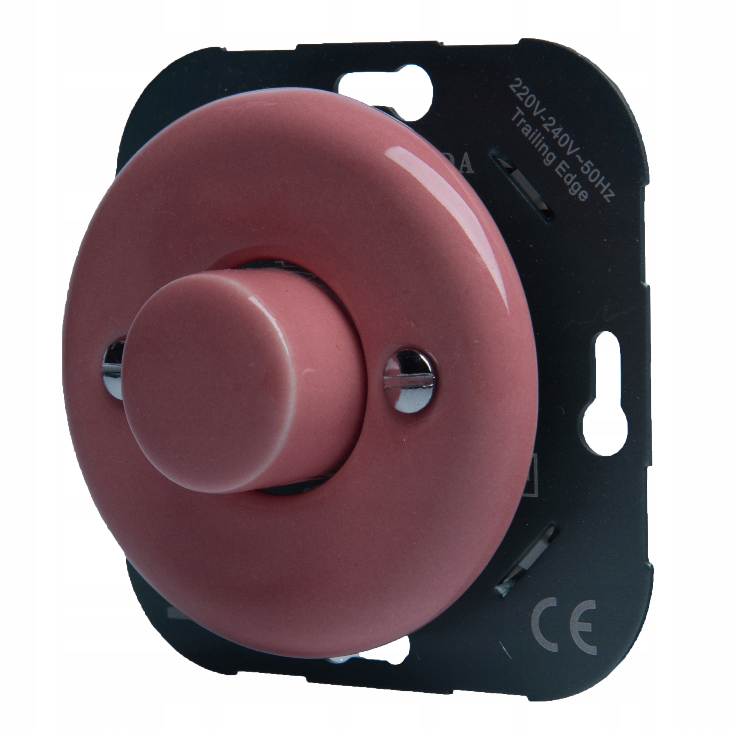 Keramický Stmievač 5-150W Retro Pod Omietku Lososový Pastel Bez Rámčeka