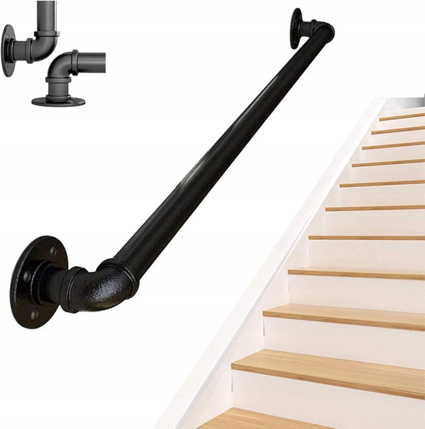 Trubkové schodišťové zábradlí 100 cm pro montáž na stěnu
