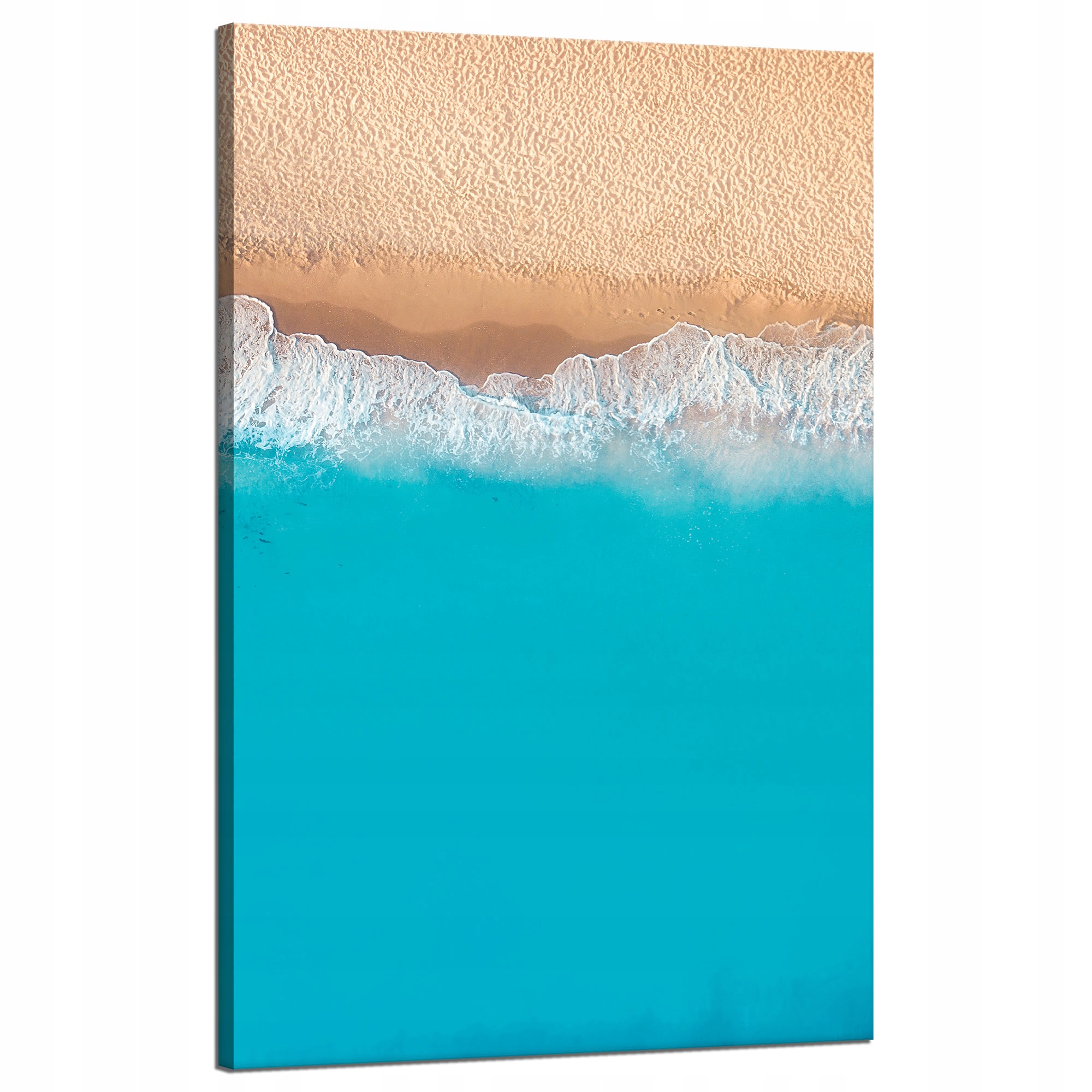 Obraz na plátně Pláž Voda Vlny Světle Modrá 50x80 cm