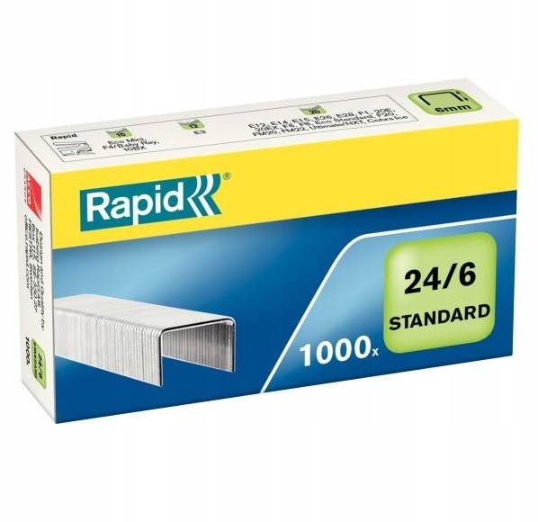 

Zszywki biurowe 24/6 Rapid Standard 1000 szt