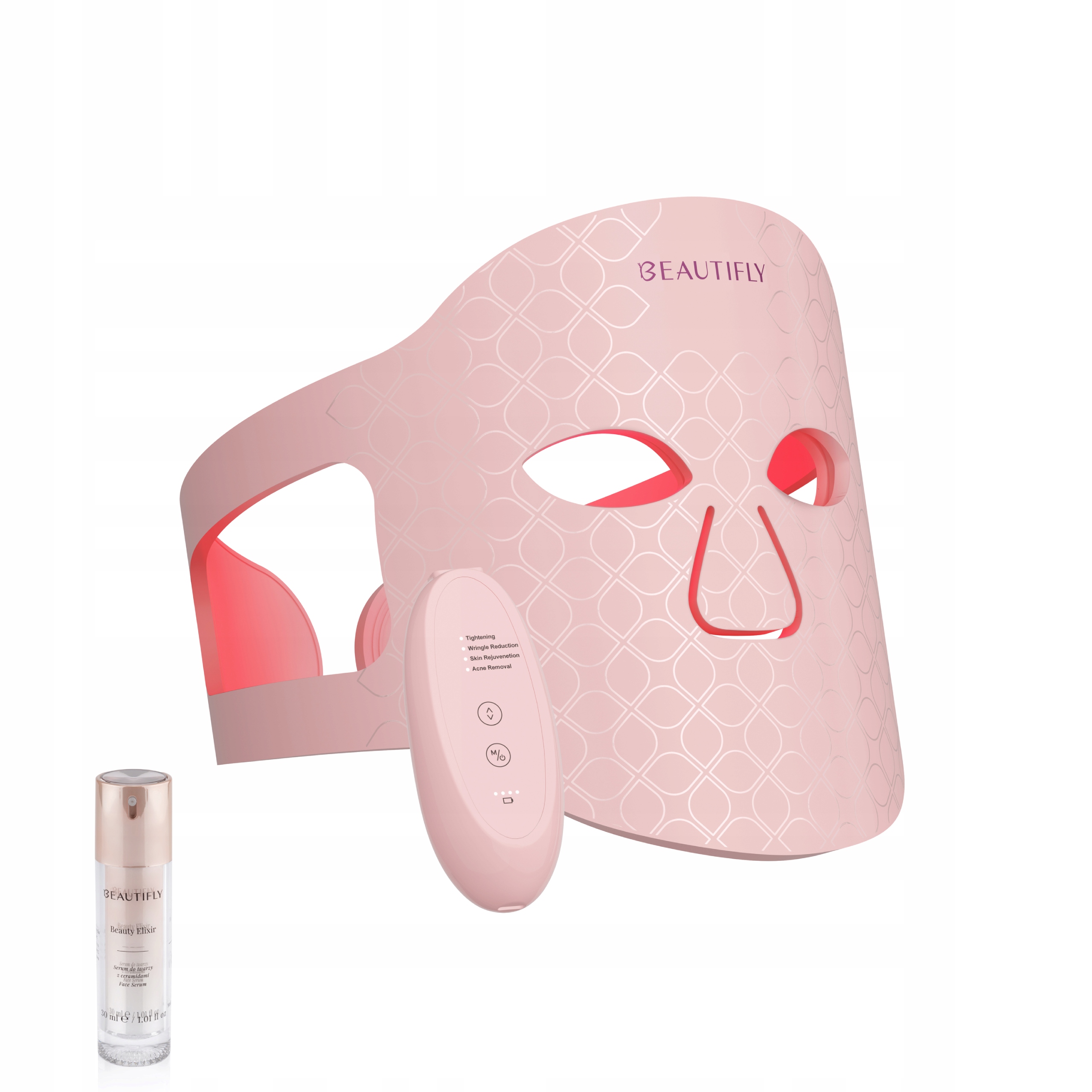 Maska pro terapii Led světlem Beautifly Aura Glam Pro chlazení Dárek