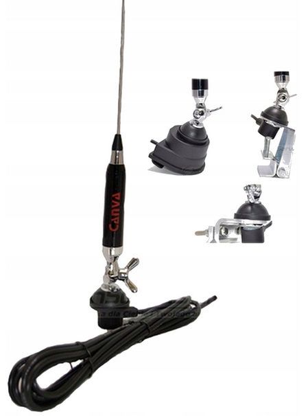 Cb Antena Bus Renault Ducato Boxer Tir 150CM +uchwyt Maska